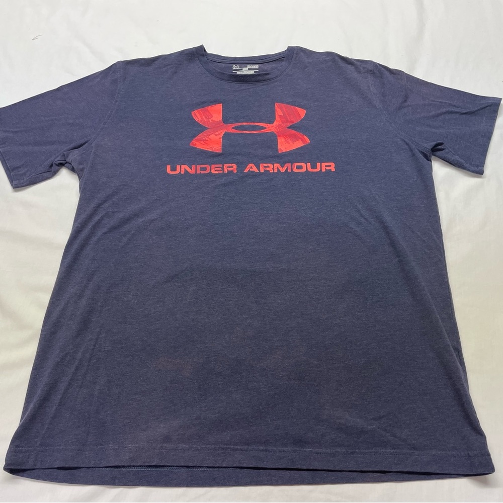 Mens Under Armour Blue Short Sleeve T-Shirt Size XL - Picture 1 of 5